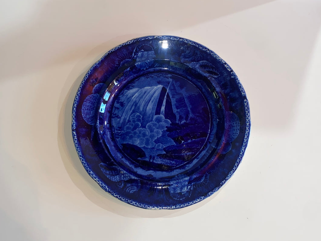 Historical Staffordshire Table Rock Niagara Dinner Plate By Wood