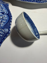 Load image into Gallery viewer, Dark Blue Staffordshire Quadrupeds Soup Tureen and Tray Camel
