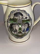Load image into Gallery viewer, Staffordshire Creamware Liverpool Pitcher Proscribed Patriots American Ship And Jefferson Eagle
