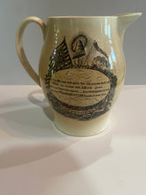 Load image into Gallery viewer, Staffordshire Creamware Liverpool Pitcher Large Seal of the United States with Liberty and Independence Washington Poem
