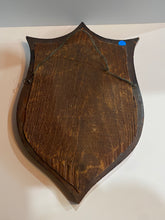 Load image into Gallery viewer, Antique 19th Century Wood Shield Shape Mirror
