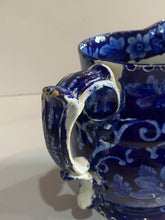 Load image into Gallery viewer, Historical Staffordshire Blue Pitcher Seal of United States Adams
