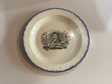 Load image into Gallery viewer, Staffordshire Pearlware Blue Edge Leeds War of 1812 Plate Captain Hull  of The Constitution
