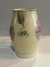 Load image into Gallery viewer, Staffordshire Creamware Liverpool Pitcher A View on The Hudson River and American Stage Wagon Scene Ca. 1800 Rare
