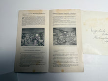 Load image into Gallery viewer, Signed O.H. Oldroyd Card With His Abraham Lincoln Memorial Collection Booklet
