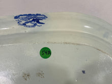 Load image into Gallery viewer, Historical Staffordshire Blue Castle Gardens Battery New York Platter Ca. 1825 18 3/4”
