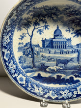Load image into Gallery viewer, Historical Staffordshire Blue Boston State House Shallow Bowl Ca. 1825

