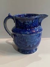 Load image into Gallery viewer, Historical Staffordshire Blue Large Pitcher American Navel Heros
