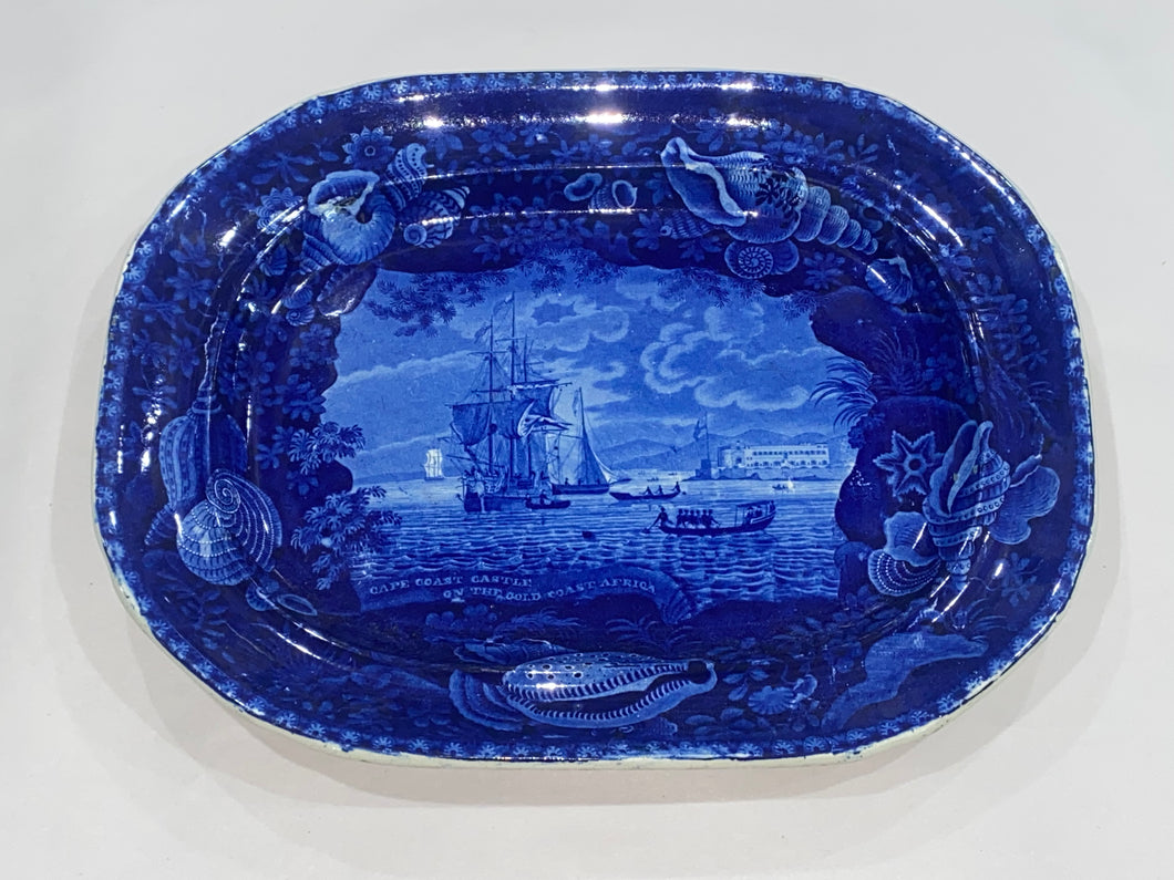 Historical Staffordshire Cape Coast Castle Platter by Wood