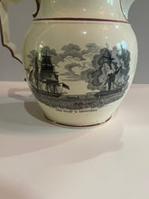 Load image into Gallery viewer, Staffordshire War of 1812 Pitcher Macdonough’s Victory on Lake Champlain
