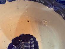 Load image into Gallery viewer, Historical Staffordshire Blue Eagle on Urn Waste Bowl Ca. 1825
