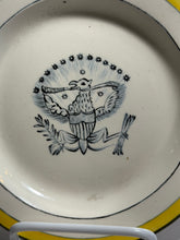 Load image into Gallery viewer, Staffordshire Creamware Plate With Eagle And Shield Arms United States 1820’s A
