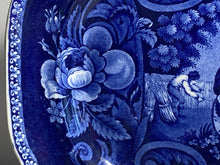 Load image into Gallery viewer, Historical Staffordshire Blue Small Platter Peace And Plenty Ca. 1825 Eagle
