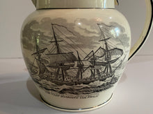 Load image into Gallery viewer, Historical Staffordshire War 1812 Pitcher Stephen Decatur Wasp Boarding Frolic
