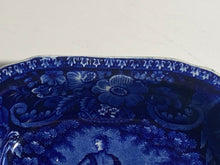 Load image into Gallery viewer, Historical Staffordshire Blue Peace And Plenty Vegetable Dish Eagle Clews 1825
