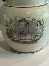 Load image into Gallery viewer, Staffordshire War of 1812 Pitcher Perry and Pike

