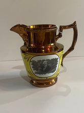 Load image into Gallery viewer, Staffordshire Copper Luster Andrew Jackson Pitcher Hero of New Orleans
