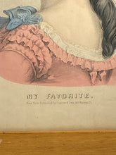 Load image into Gallery viewer, Original Currier &amp; Ives Print My Favorite Big Sheet Framed
