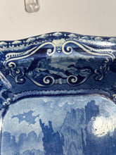 Load image into Gallery viewer, Staffordshire Blue Transfer Quadruped Covered Vegetable Dish Polar Bear Ca. 1825
