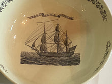 Load image into Gallery viewer, Staffordshire Creamware Liverpool Bowl Success to the Trade of America Ca. 1800
