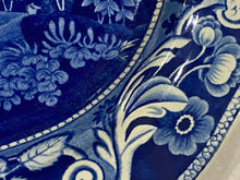 Load image into Gallery viewer, Historical Staffordshire Blue Platter New York From Weehawken
