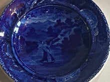 Load image into Gallery viewer, Historical Staffordshire Hudson River Sailboat Cup Plate Ca. 1825
