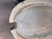 Load image into Gallery viewer, Historical Staffordshire Blue Gravy Tureen Fulton Market NY Masonic Hall Phila. Ca 1825
