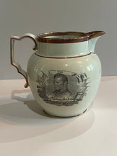 Load image into Gallery viewer, Staffordshire War of 1812 Pitcher Perry and Pike
