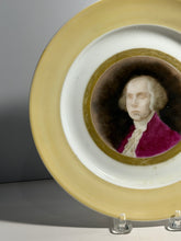 Load image into Gallery viewer, 19th Century Porcelain Plate With George Washington Hand Painted
