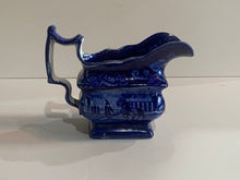 Load image into Gallery viewer, Historical Staffordshire Blue Creamer Mount Vernon Seat of the Late General Washington
