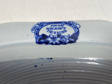 Load image into Gallery viewer, Historical Staffordshire Blue Small Platter Rabbit on the Wall Wilkie Series 1825

