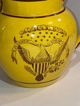 Load image into Gallery viewer, Historical Canary Arms of the United States Pitcher Seal With Eagle Ca. 1820
