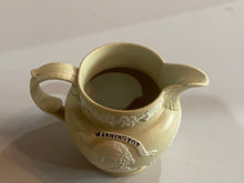 Load image into Gallery viewer, Staffordshire Jasperware George Washington and General Lafayette Tan Pitcher
