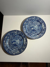 Load image into Gallery viewer, Staffordshire Blue Transfer Dinner Plate Quadrupeds Lion Ca. 1825.
