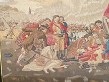 Load image into Gallery viewer, Late 18th - Early 19th Century Needlepoint Embroidery of The Death of General Wolfe At Quebec
