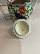 Load image into Gallery viewer, Staffordshire Pearlware Gaudy Dutch Teapot War Bonnet Pattern
