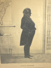 Load image into Gallery viewer, Antique Lithograph Print Silhouette Daniel Webster Currier Type
