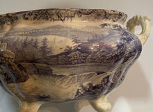 Load image into Gallery viewer, Historical Staffordshire Soup Tureen Little Falls At Luzerne Hudson River 1835
