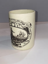 Load image into Gallery viewer, Staffordshire Creamware Liverpool Tankard Virtue and Valour Washington Ca. 1800
