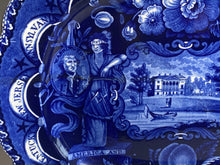 Load image into Gallery viewer, Historical Staffordshire Blue Platter States By Clews Washington
