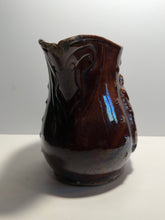 Load image into Gallery viewer, Rockingham Brown Glaze Pitcher With Lady Liberty Stars Ca. 1850’s
