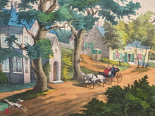 Load image into Gallery viewer, Original Currier &amp; Ives Type Print A Home In The Country Summer By Kelly
