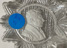 Load image into Gallery viewer, Antique 19th Century Glass Cup Plate Sulphide Of General Lafayette
