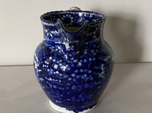Load image into Gallery viewer, Historical Staffordshire Blue Pitcher New York City Hall Insane Asylum Ca. 1825
