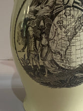 Load image into Gallery viewer, Staffordshire Creamware Liverpool Pitcher Map of East Coast Warren Poem
