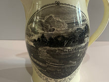 Load image into Gallery viewer, Staffordshire Creamware Liverpool Pitcher American Frigate Constellation Ship Building Scene
