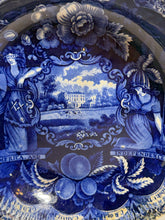 Load image into Gallery viewer, Historical Staffordshire Blue Beaded Rim Bowl States Pattern By Clews 1825
