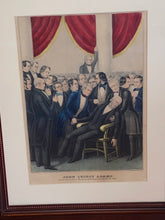 Load image into Gallery viewer, Original Currier &amp; Ives Type Print John Quincy Adams By Kellogg Comstock
