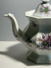 Load image into Gallery viewer, Staffordshire Mulberry Transfer Liberty Cap Patriotic Flag Coffee Pot  1840’s
