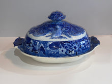 Load image into Gallery viewer, Historical Staffordshire Blue Woodlands Near Philadelphia Vegetable Dish
